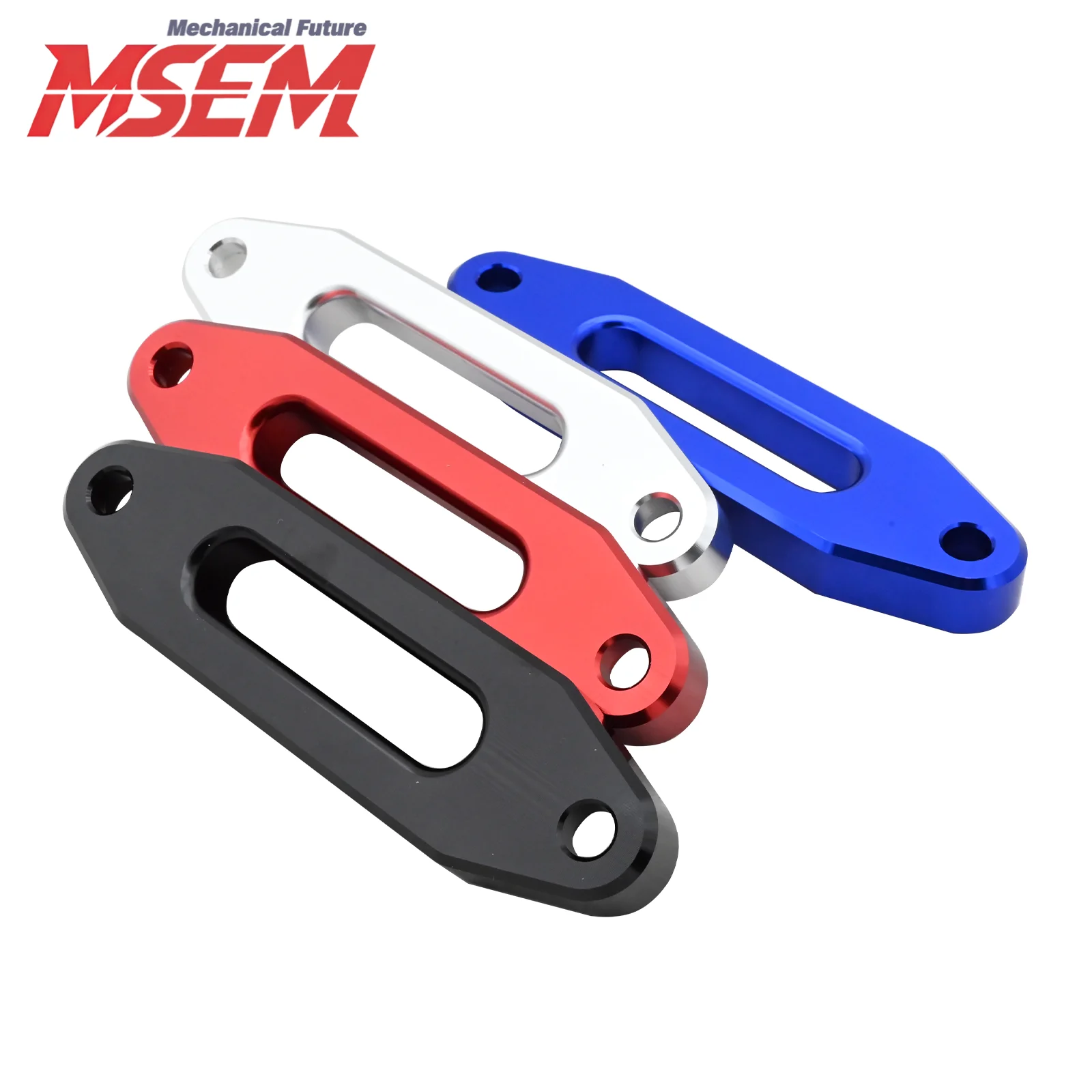 Aluminum Hawse Fairlead for Synthetic Winch Rope Cable Lead Guide For 2000-3500 LBS  SUV ATV UTV Winch Cable 4-7/8 inch 124mm