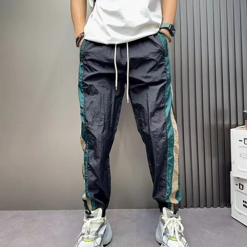 Baggy 남성 바지 루즈 포켓 롱 하라주쿠 패션 미적 의류의 새로운 도착 streetwear 스판덱스 트렌드 Xxxl 남성 캐주얼 바지