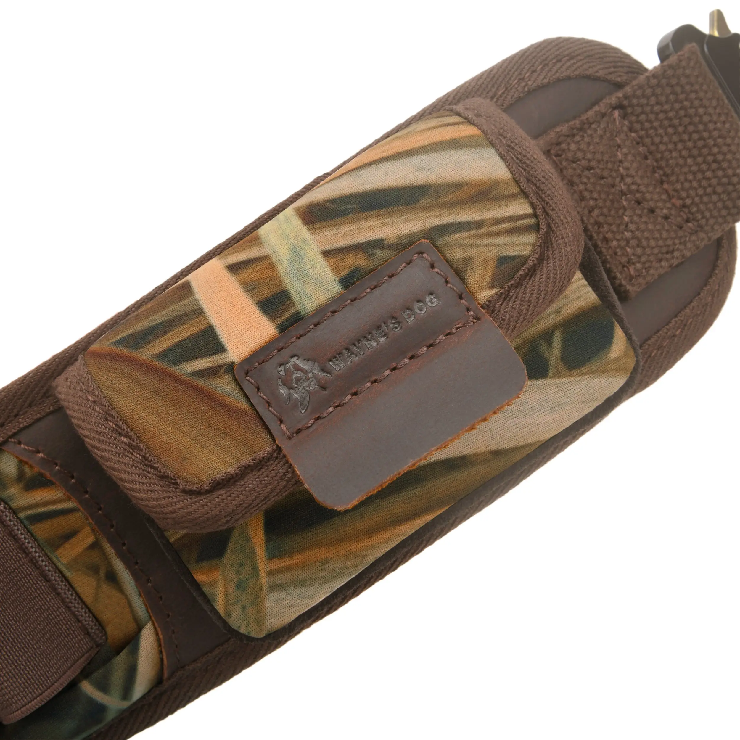 Tactical Shotgun Shotshell Belt, Camouflage Adjustable Bandolier Shell Cartridge Storage Strap for 25 Rounds12GA/16GA/20GA