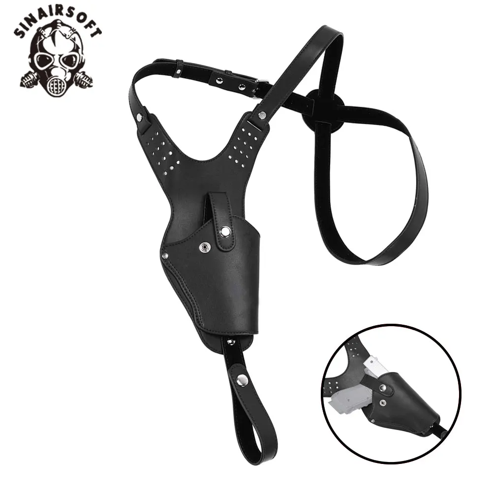 

Shoulder Adjustable Tactical Vertical Underarm Holster for Concealed Carry Fits Glock M9 M1911 P226 P320 SIG Hunting Holster