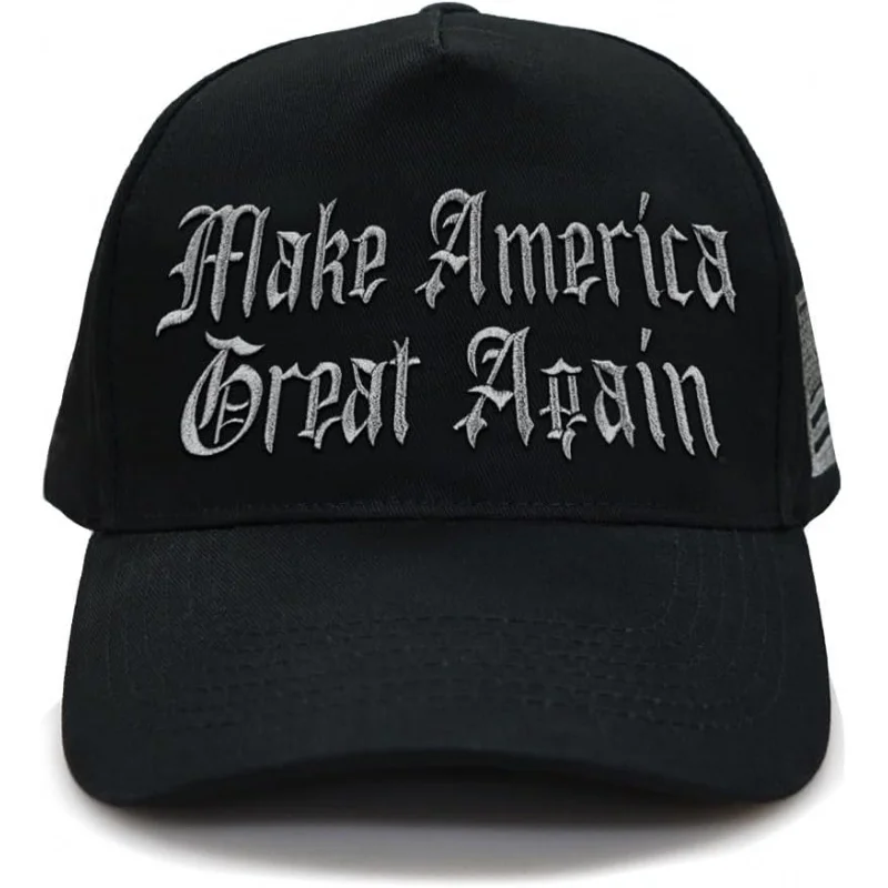 

Dark Gothic MAGA Hat, Make America Great Again Dark Trump 2024 Never Surrender Hat