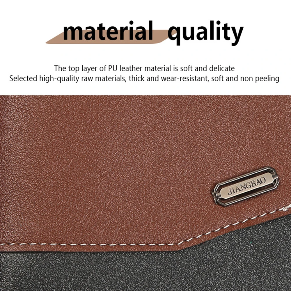 Men's High-capacity Leather Wallet, Small Multi Slot Photo Wallet for Coins, Vintage Wallet-mw