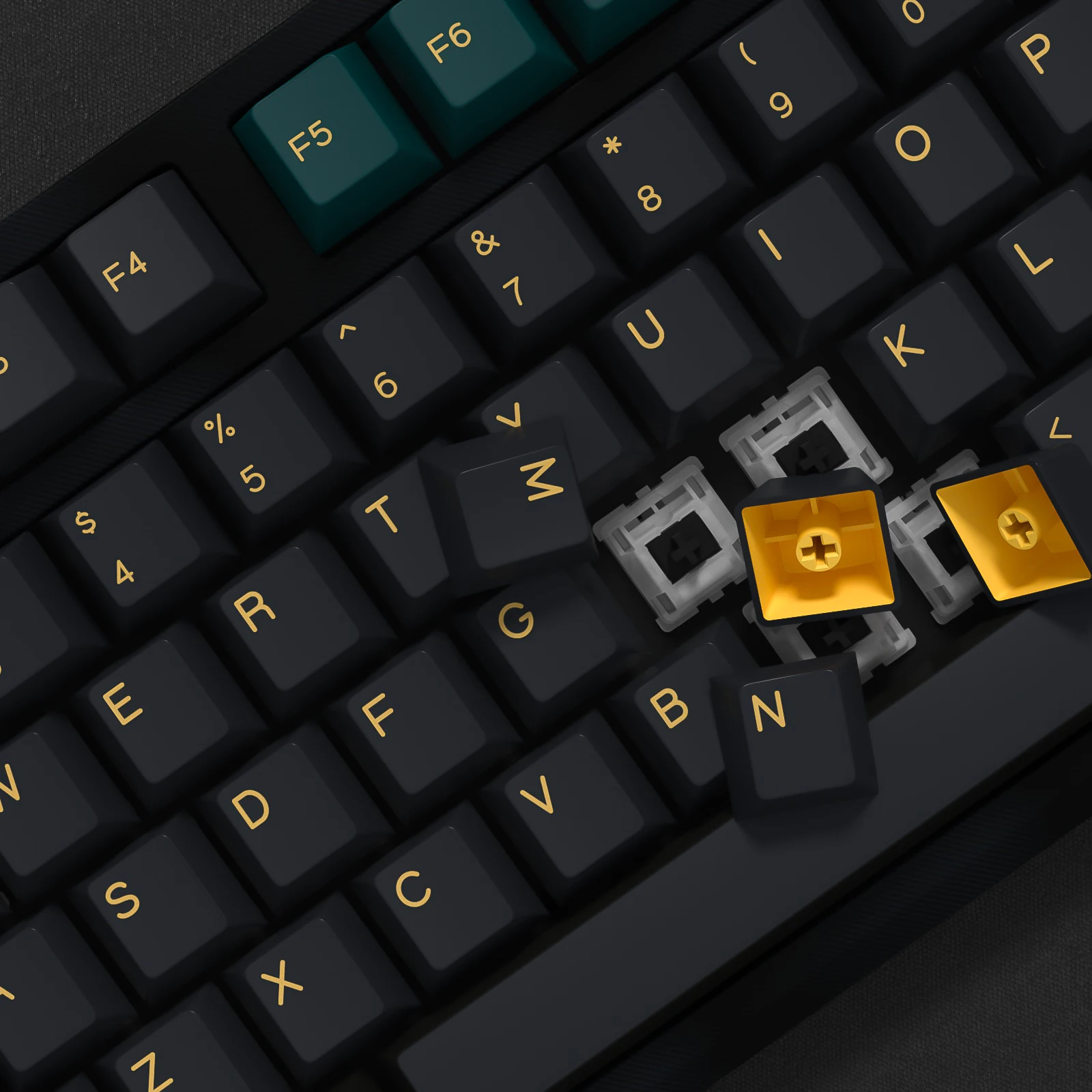 Imagem -05 - Kbdiy-gmk Marrsgreen Double Shot Keycaps Teclado Mecânico Jogos Faça Você Mesmo Keycap Pbt Personalizado Perfil Cereja Iso 176 Teclas por Conjunto