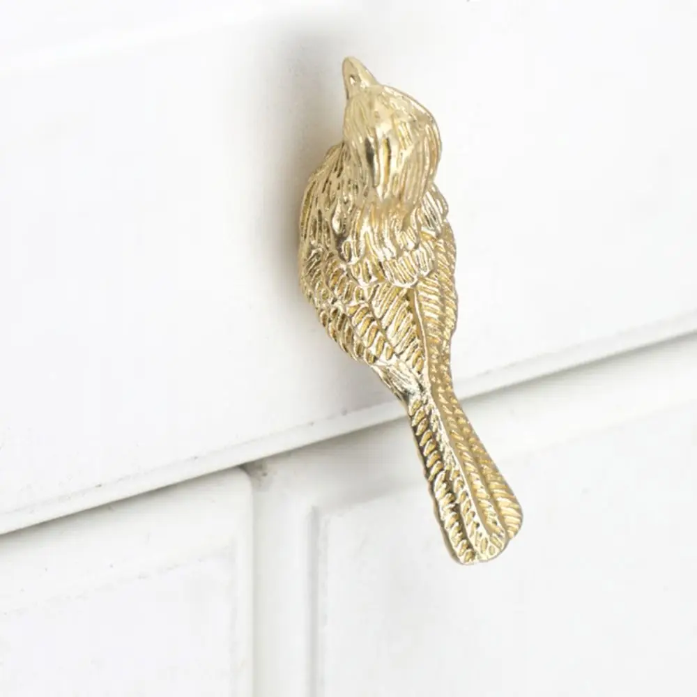 Fine Lucky Bird Furniture Handles Simple Modern Closet Door Handles Light Luxury Single Hole Hardware Accessories Dresser