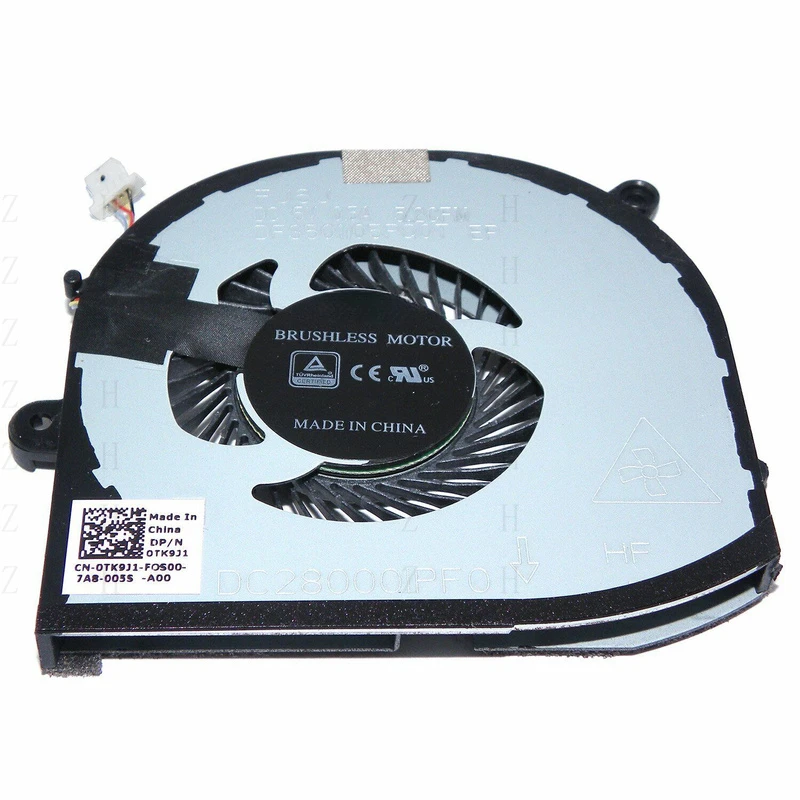 

Z Новый OEM-вентилятор охлаждения процессора для DELL XPS 15 9560 DC28000IPF0 TK9J1 (правый)