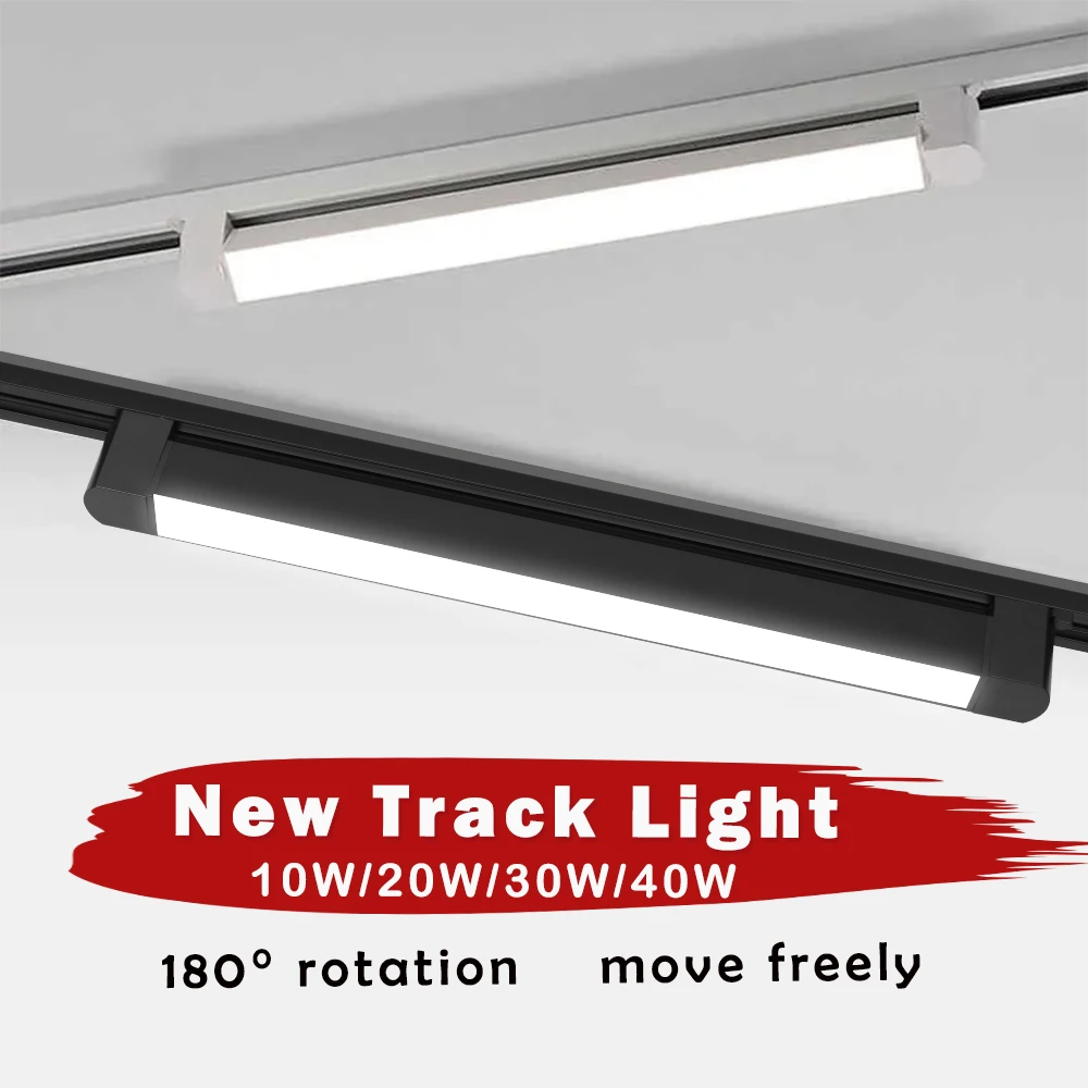 Led Track Light Spot LED 10/20/30/40W Wall Lamp Floodlight COB Rails Spot Track lighting Fixture Clothing Shop Living Room Home