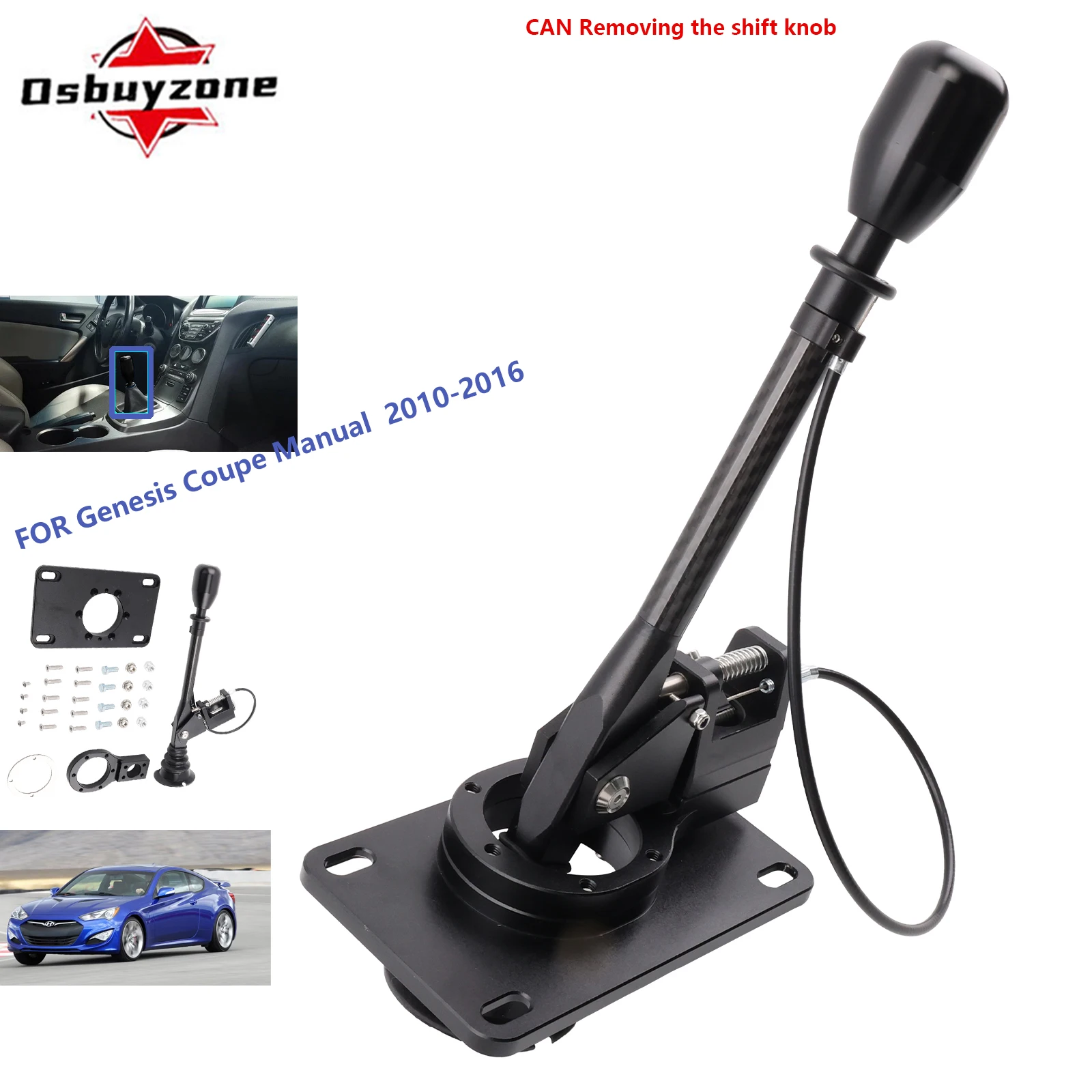 Racing Short Shifter for Hyundai Genesis Coupe 2.0T 3.8L V6 2010-2016 MT Fast Quick Shift