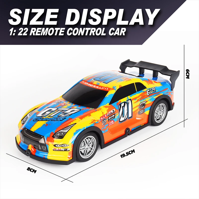 ﻿   Świecący samochodzik 1:22 Mini RC Car Crawler Symulacja Buggy Elektryczny Model Samochodu Zdalnie Sterowany RTR Samochód Wyścigowy Sterowany Radiem ﻿