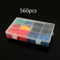 580PCS Colorful Heat Shrink Tube  Polyolefin Insulation Cable Protector Flame Retardant Heat Shrinkable Tubing Set in Box