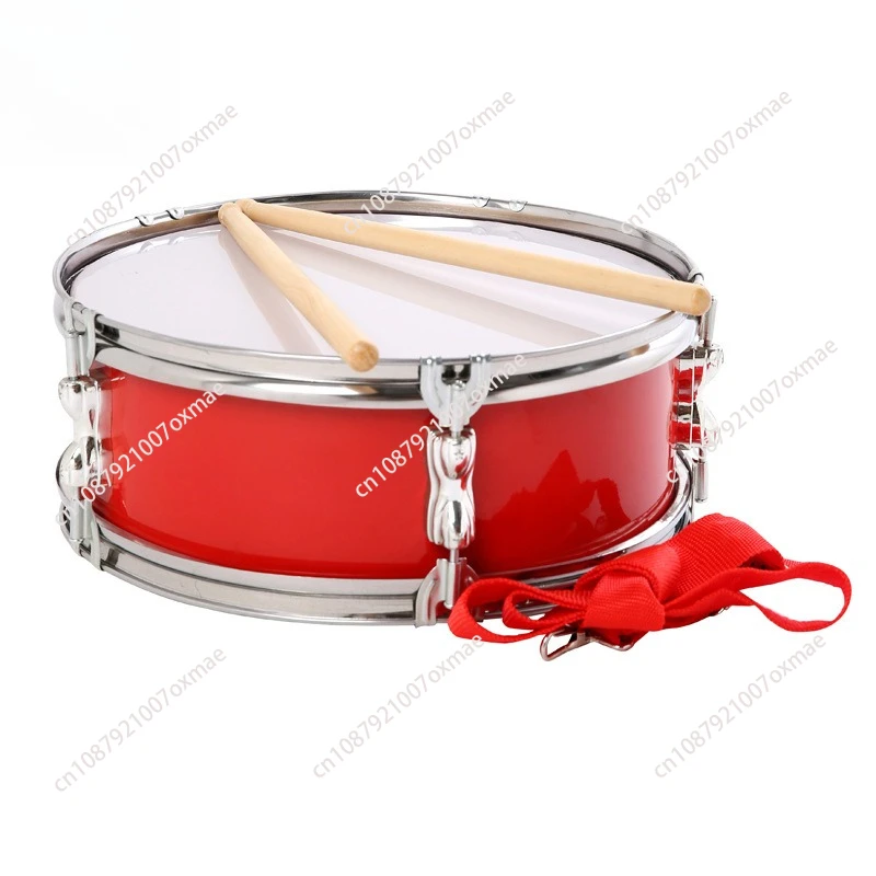 Drum with Shoulder Strap Music Learning Musical Instruments Music Drums for Beginners Boys Girls Children Kids Teens 13 Inch