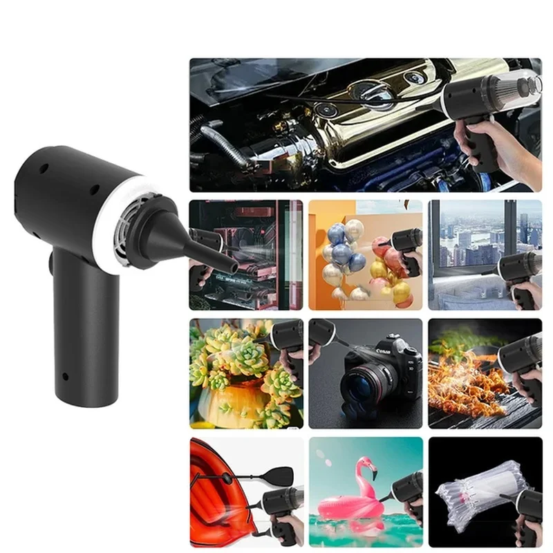 9000Pa Wireless Car Vacuum Cleaner USB Charging 1200mAh Portable Cleaning Appliance Mini Wet and Dry Vacuum Cleaner Household 