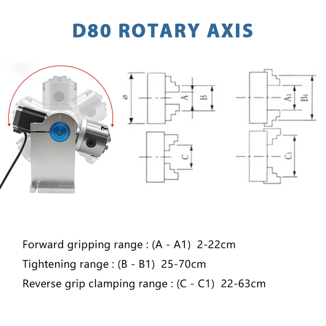 Auto Focus Fiber Laser Engraving Machine Marking Metal 20w 30w 50w 60w 70w 100w Raycus Jpt Mopa M7 with D80 Rotray Axis