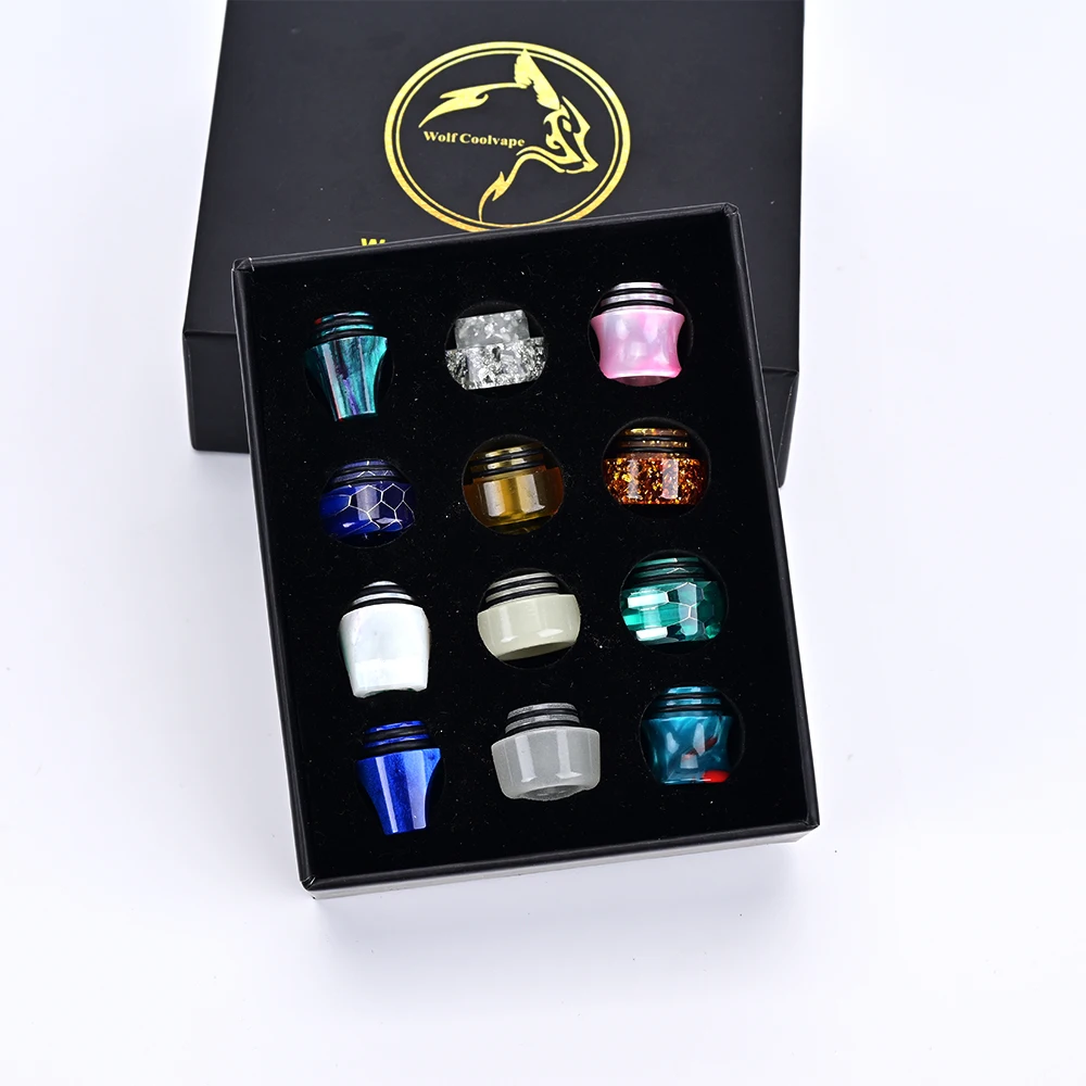 12 قطعة 810 طرف بالتنقيط 510 طرف بالتنقيط vape بالتنقيط لخزان vape atomizer mtl rta rda rdta