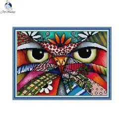 Joy Sunday Cross Stitch Factory Embroidery Animal Cotton Thread DIY Eagle Painting Kits Needlework 14CT 11CT Home Decoration