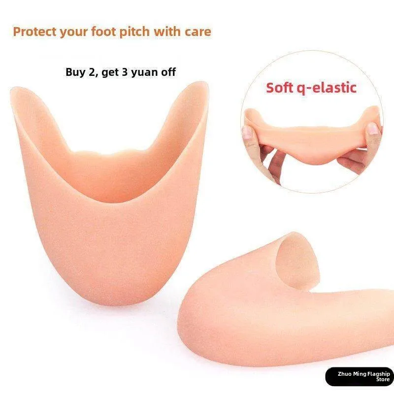 Protector de Punta de Silicona para Zapatillas de Ballet, Almohadilla Suave para el Antepié, Antideslizante, Flexible, Accesorio de Calzado para Hombres