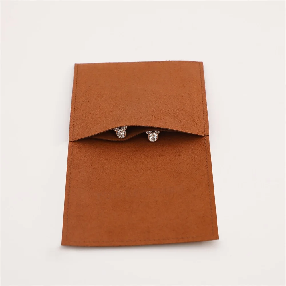 MOQ 8x8cm low custom jewelry bag jewelry bag wholesale packing earring bag ring bag bracket bag bag bag microfiber jewelry bag with your logo