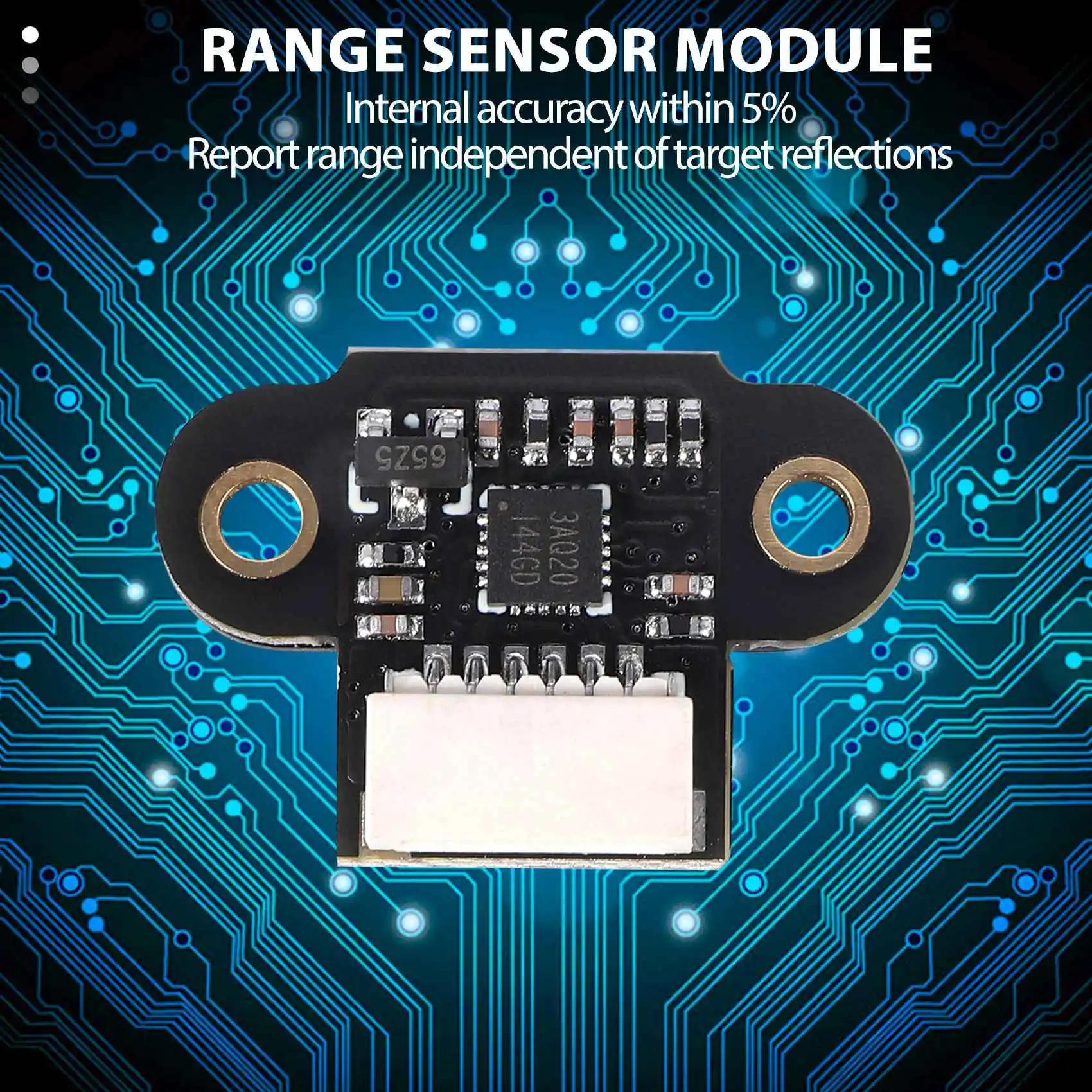 Range Sensor Module 10-180Cm Distance Sensor Tof10120 Distance Sensor Uart I2C Output 3-5V Rs232 Interface for Arduino Tof05140