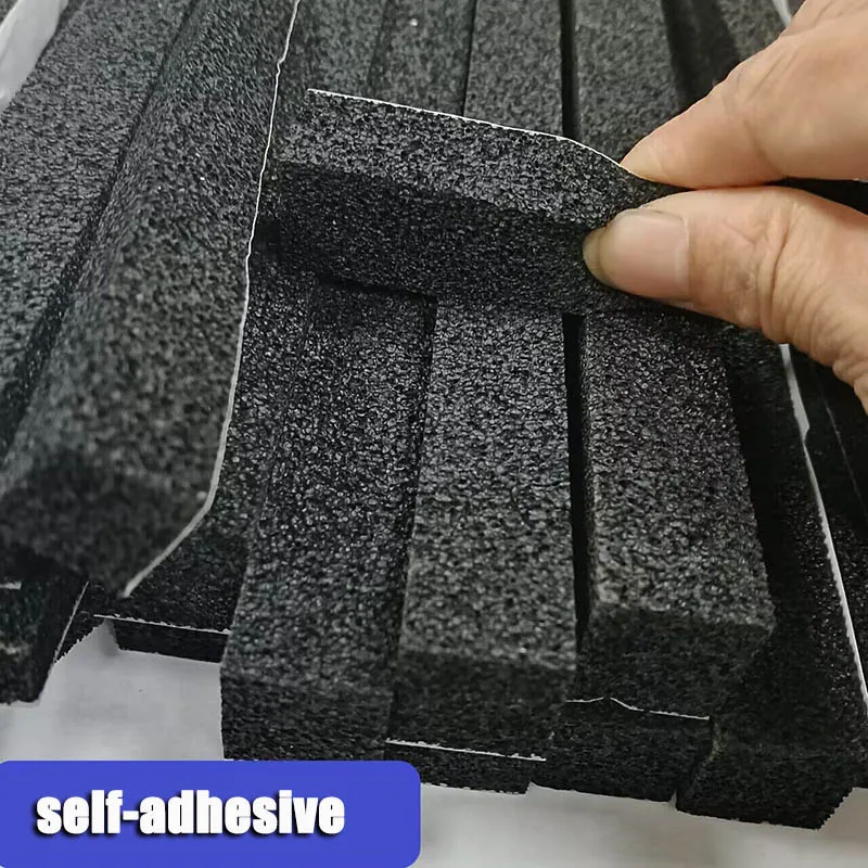 EPDM Sponge Foam Seal Strip – Single-Sided Adhesive Soft Rubber Weatherstrip for Cabinet/Electrical Enclosure (Custom Sizes)