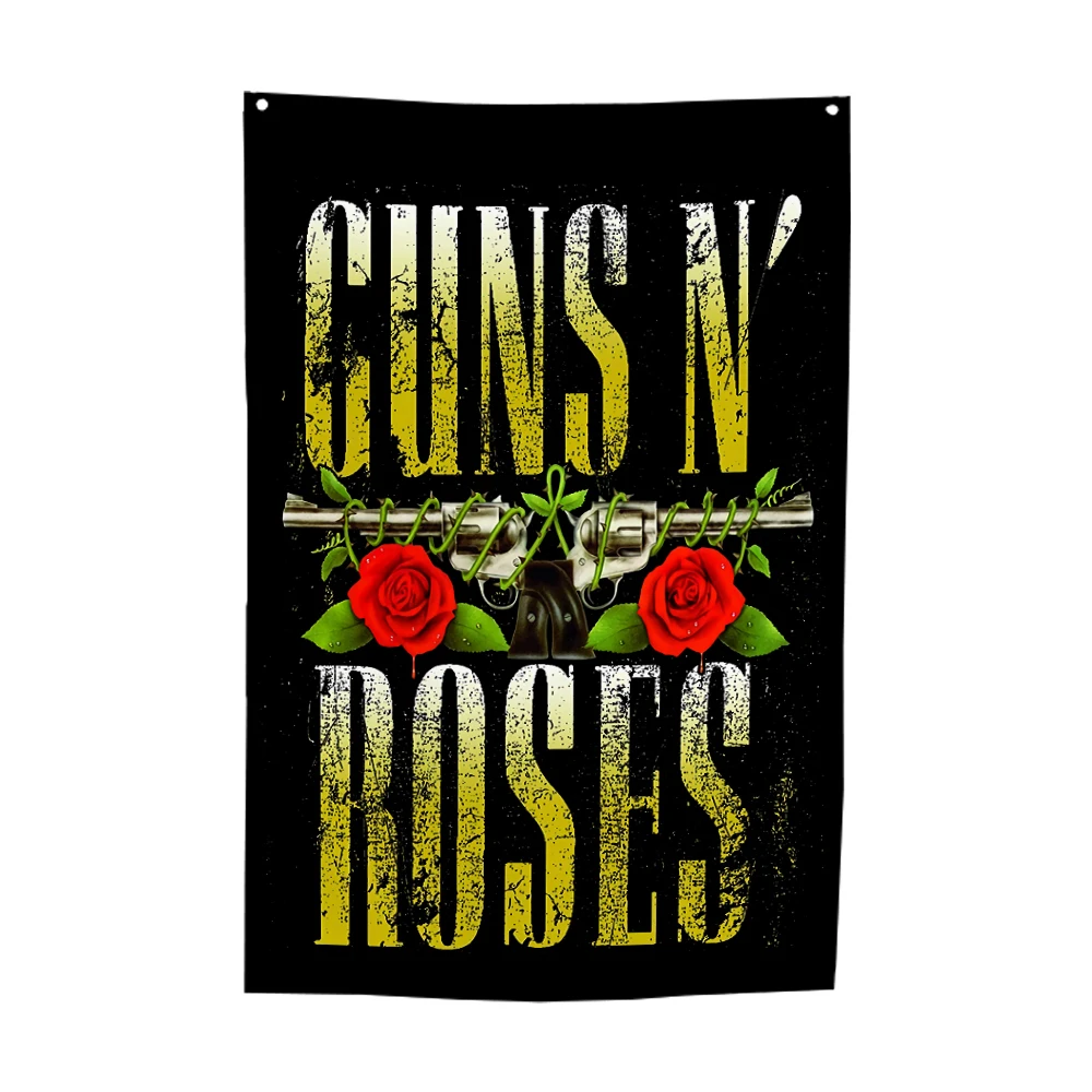 

Guns N' Roses Flag Room Decor Indoor Outdoor Decoration Banner