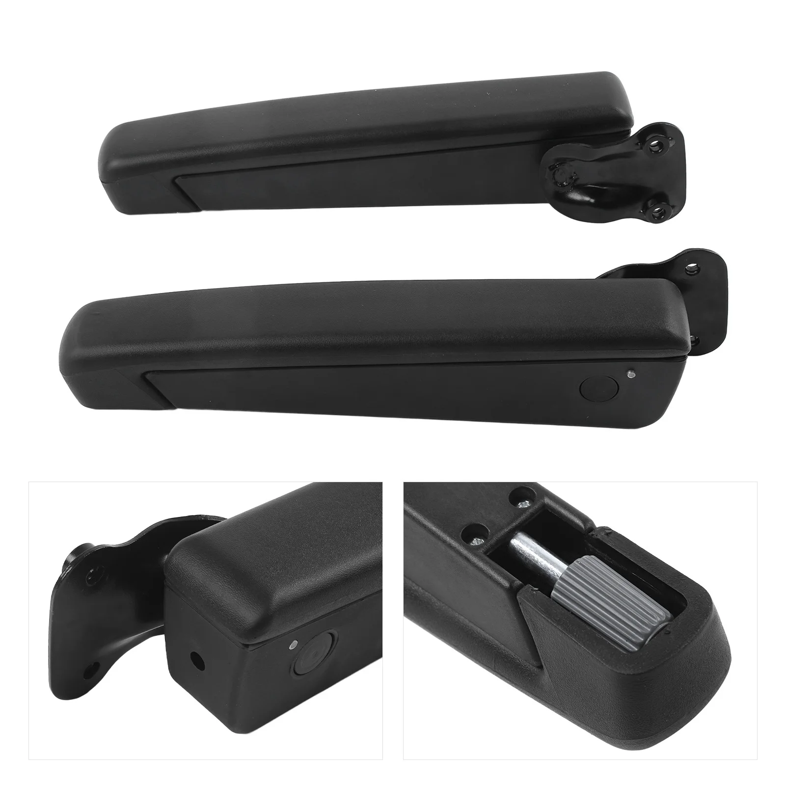 

Подлокотник для сиденья, пара автомобильных регулируемых подлокотников для сиденья, ударопрочная губка из искусственной кожи, черный для автомобилей, грузовиков, подлокотник для автомобильного сиденья