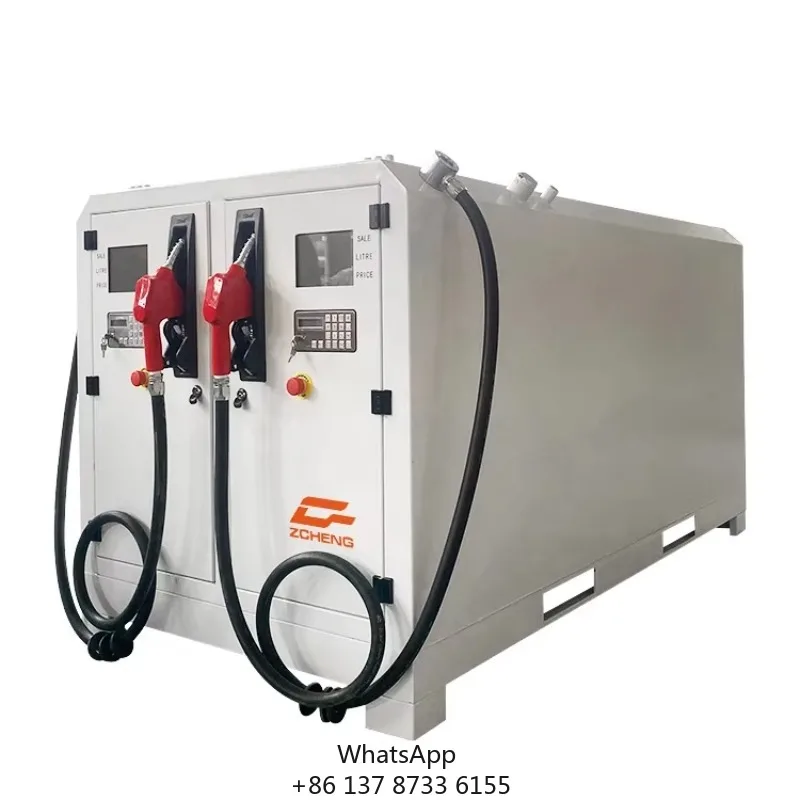 Portable Mini Petrol Pump Machine Portable Gas Station Fuel Dispenser With Tank
