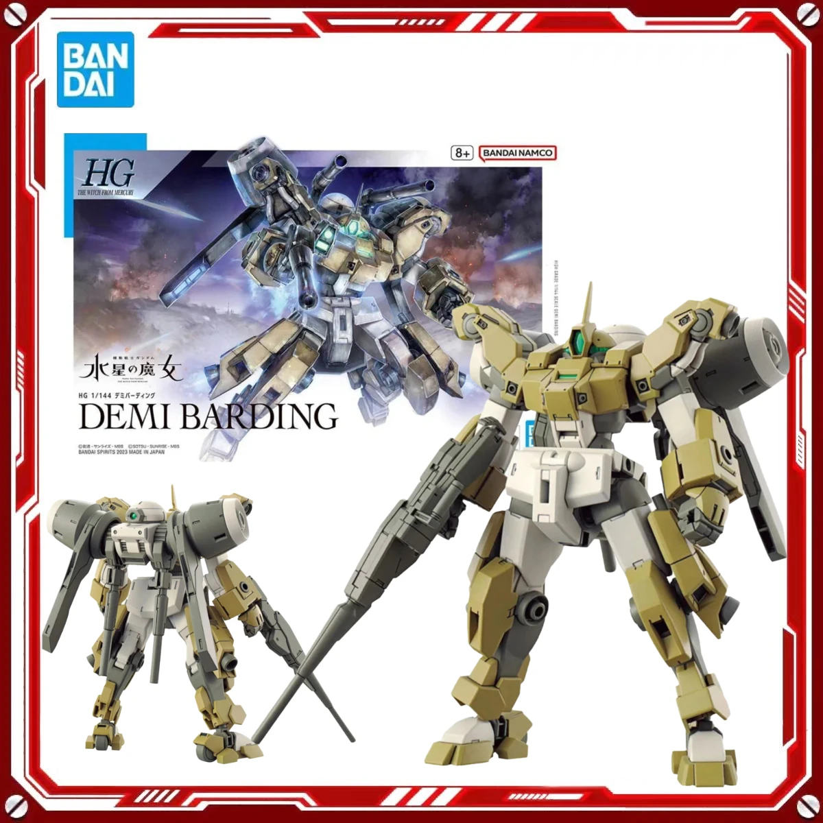 

In Stock Bandai Gundam Model Kit - 1/144 HG TWFM Original Genuine Anime Figure - Demi Barding Collection Action Figure for Boys