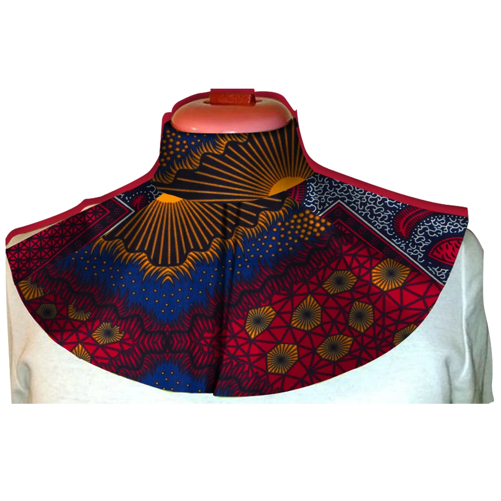 Afripride African Ankara Chokers Necklaces African Print Fabric False Collar Colorful Detachable Collar Handmade Jewelry WYB249
