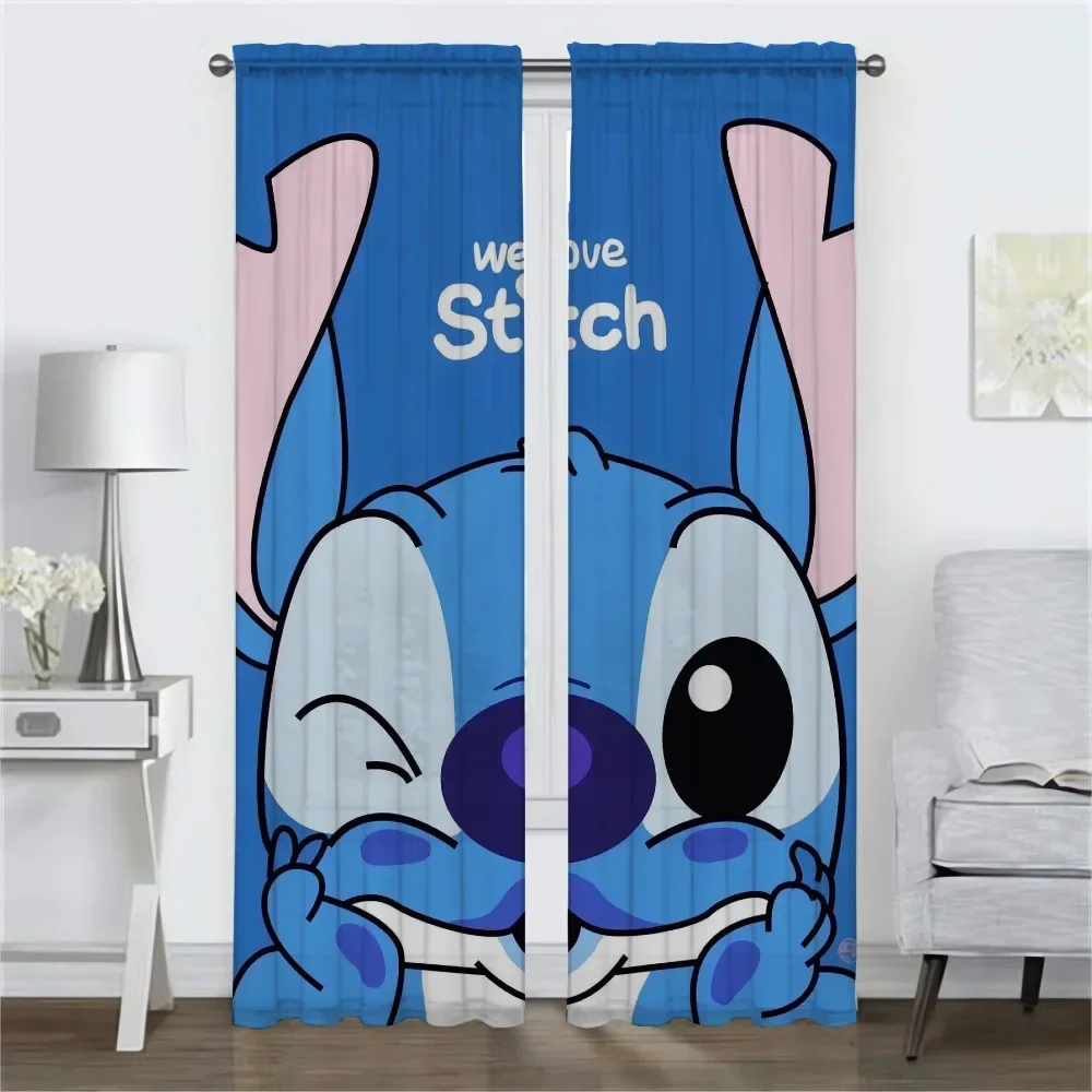 Stitches Modern Living Room Curtains 2 Pieces Curtains for Bedroom Shades Partition Blackout Curtain Halloween Decoration Camera