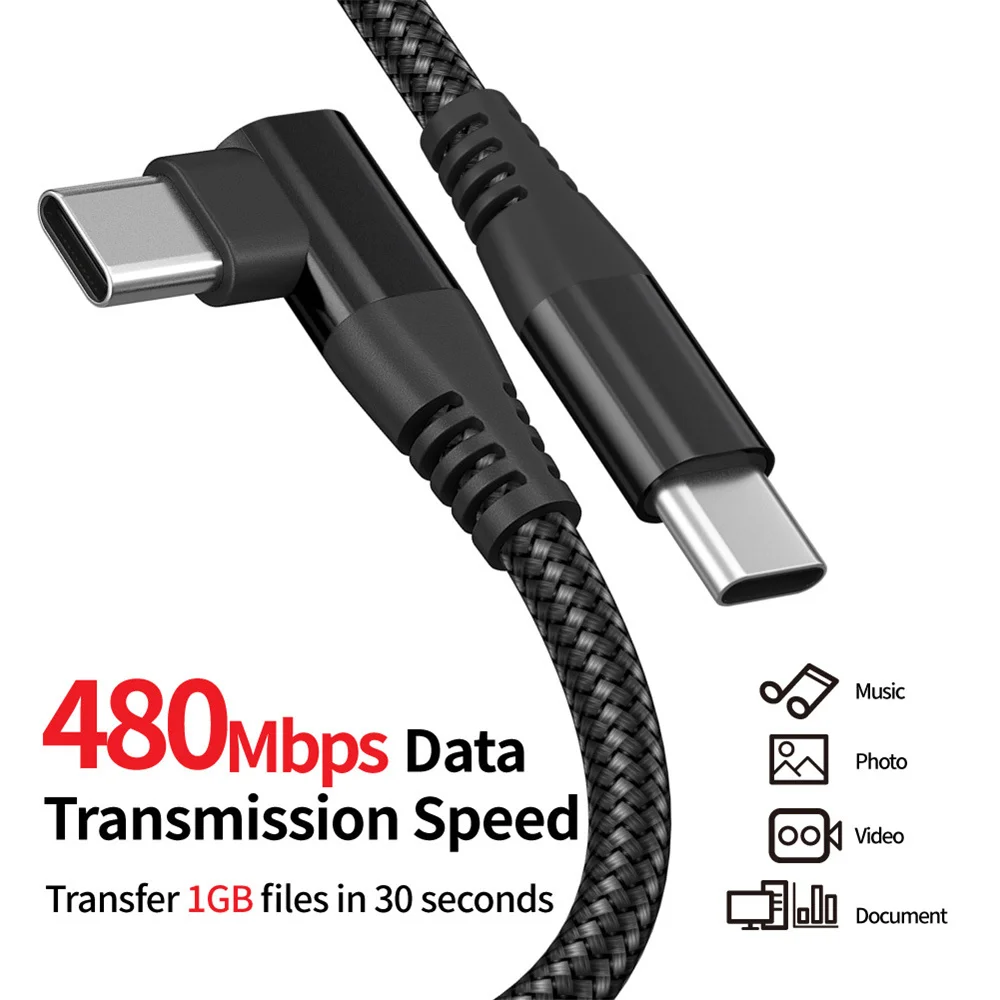 Кабель зарядный ANSEIP USB Type-c с поддержкой быстрой зарядки и синхронизации данных, 60 Вт