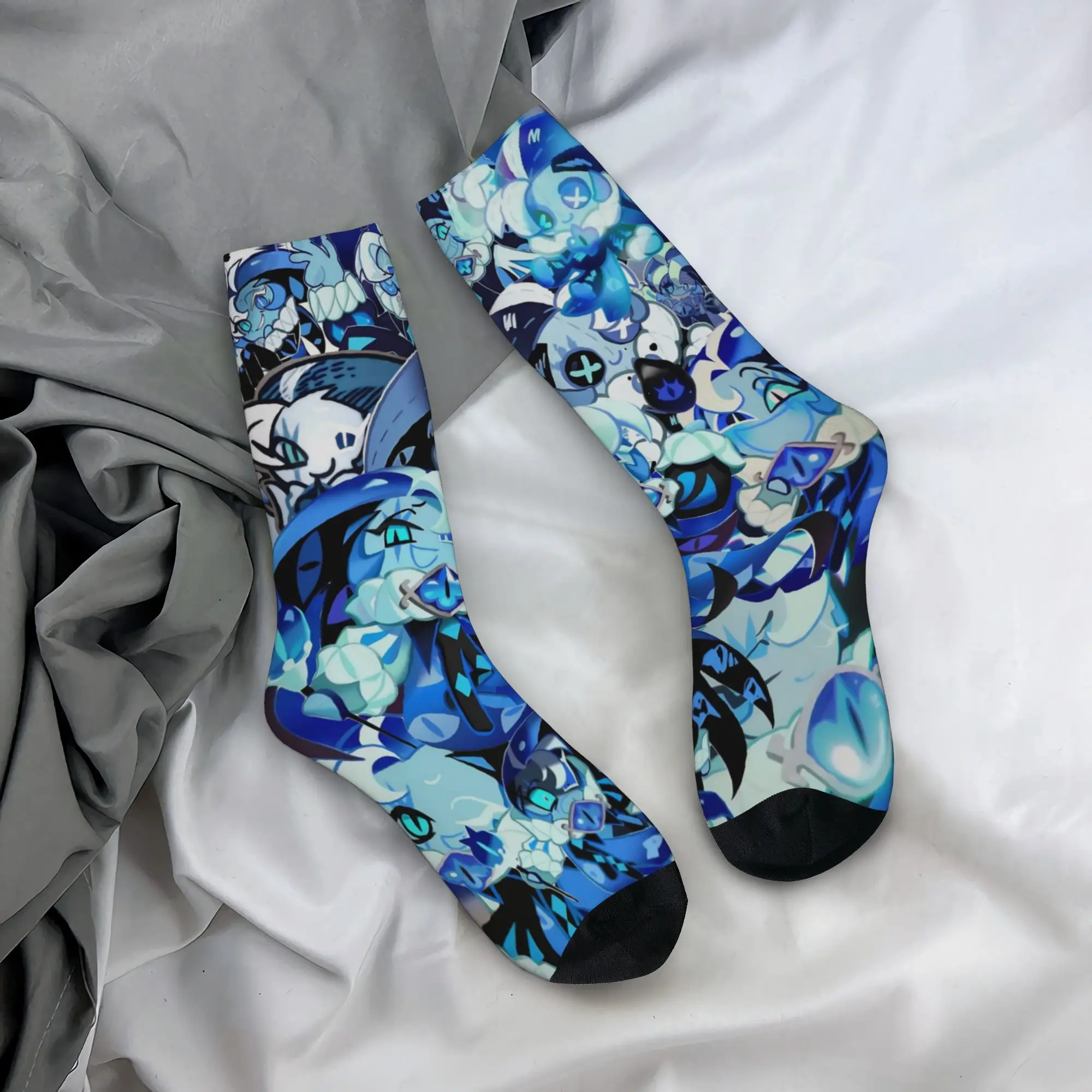 Shadow Milk Cookie Gift Dress Socks Accessories for Women Men Compression Dress Socks