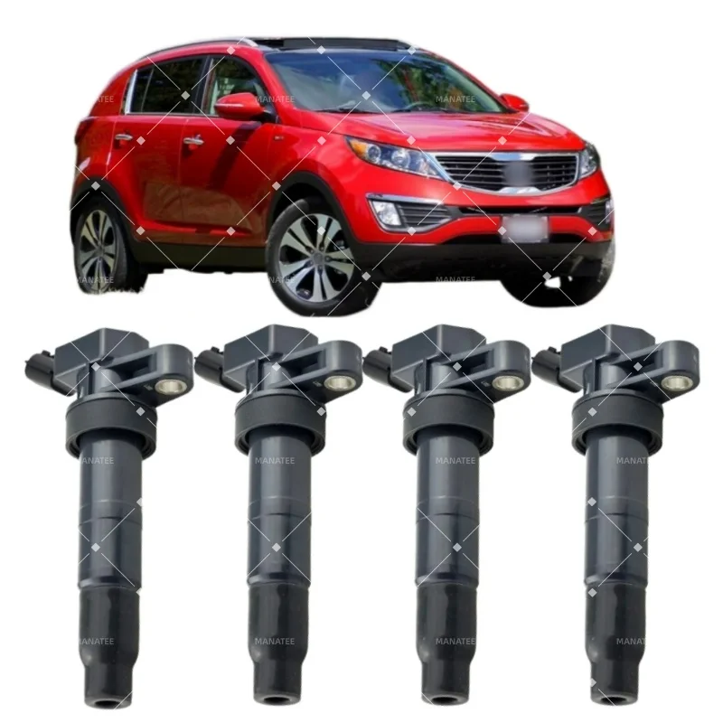 

4pcs Ignition Coils For KIA SORENTO II(XM)2009-2016 SPORTAGE III(SL)2009-2017 MAGENTIS II(MG)2005-2011 OPTIMA 2010-17 273003F100