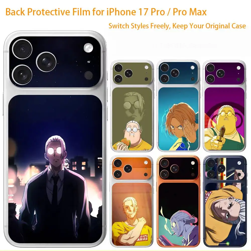 

New Anime S-Sakamoto Days 3D Full Body Skin Decal for iPhone 17/Pro/Pro Max Color Rear Protective Sticker