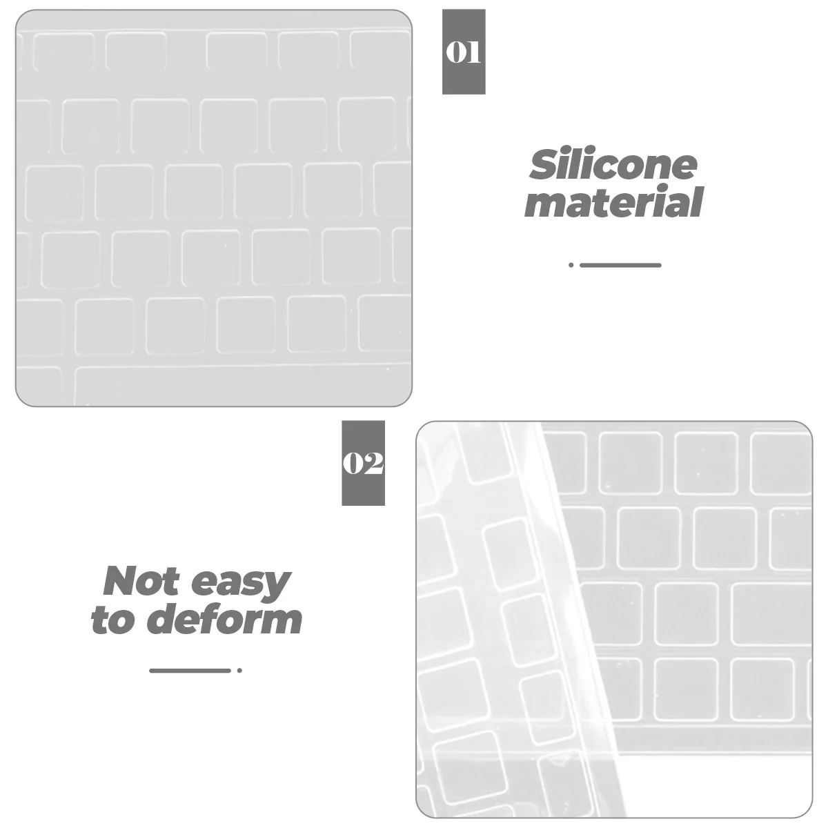 

Keyboard Protection Film Clear Ultra Thin Silicone Waterproof Dust Proof For Kb216 Km636 Optiplex Us Layout