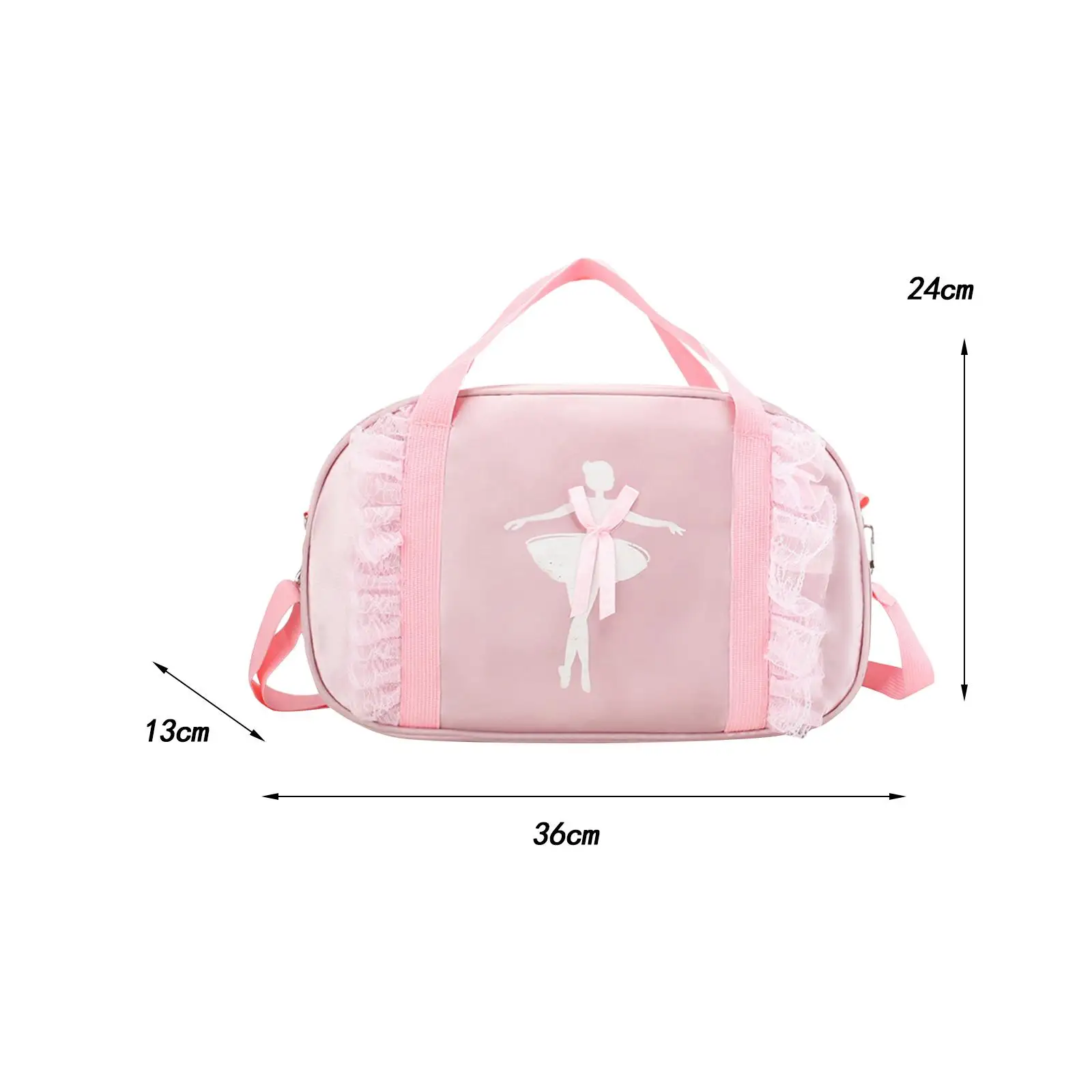 Ballet Dance Bag Portable Lightweight Cute Gym Bag Ballerina Duffle Bag for Travel Gymnastics Children\'s Day Gift Birthday Gift