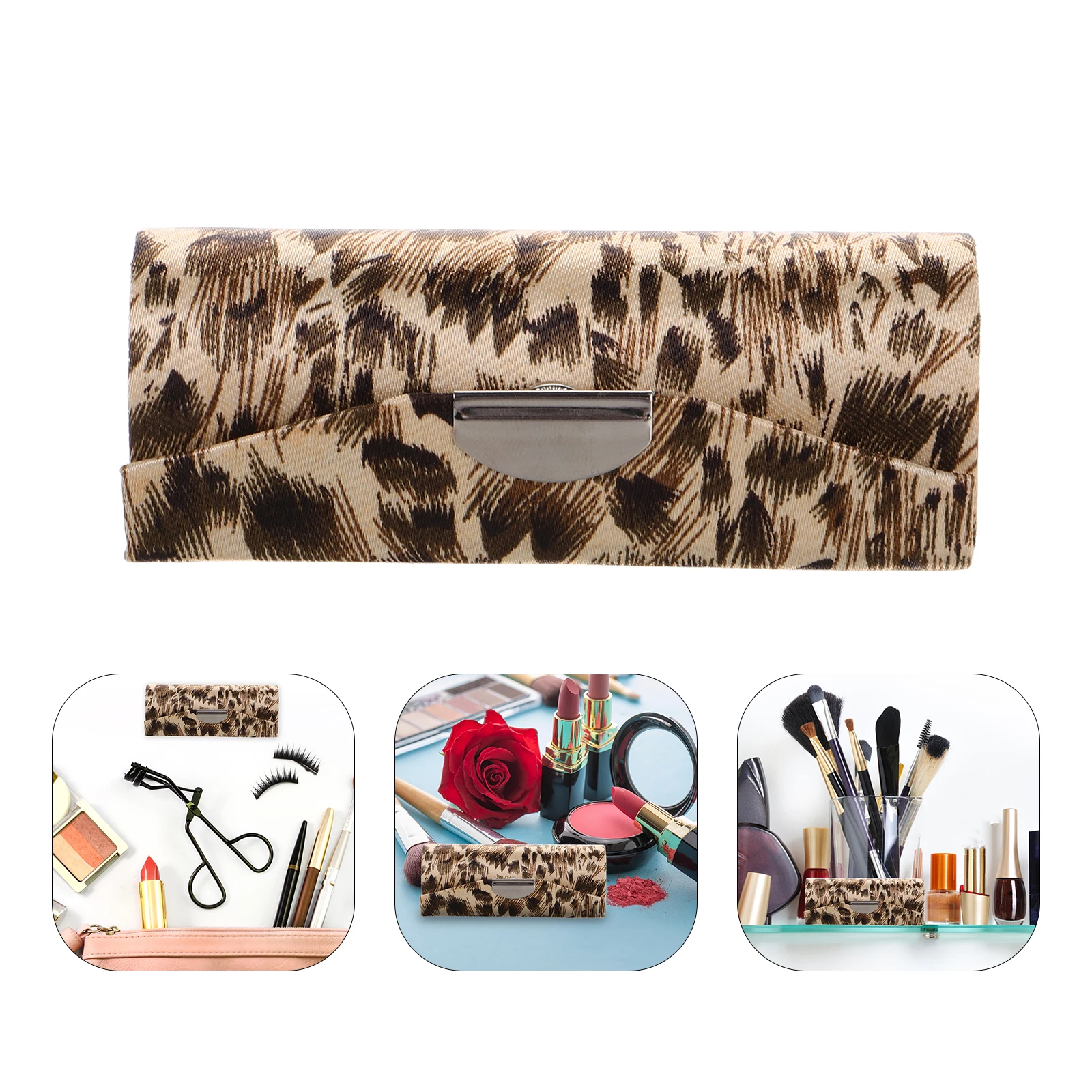 

Silk Lipstick Protective Case for Purse Handbag Lady Cloth Holder Mirror Bling Lipstick Case Bling Travel Storage