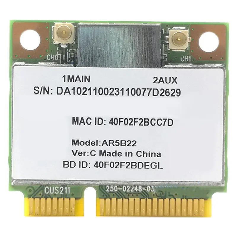 A53M-AR5B22 Wireless Network Card, 300M 5G Dual-Band Game 4.0 Bluetooth Mini Wireless Network Card