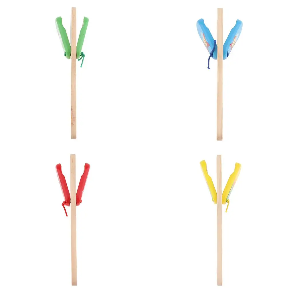 مقبض خشبي صنجات أداة قرع موسيقية وسائل تعليمية