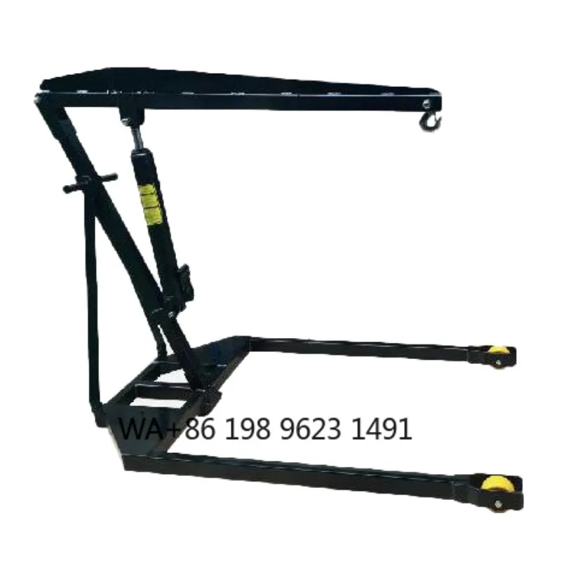 Mini Hydraulic Crane Portable Small Lift Crane Heavy Duty Construction Lifting Tool for Workshop Garage Outdoor Working Use