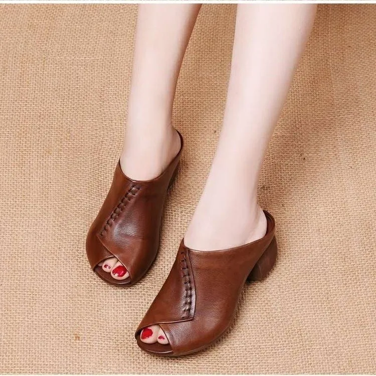 Summer Women Retro Slippers Platform Shoes Wedges Flip Flops Women High Heels Shoes Women Casual Sandals Creepers