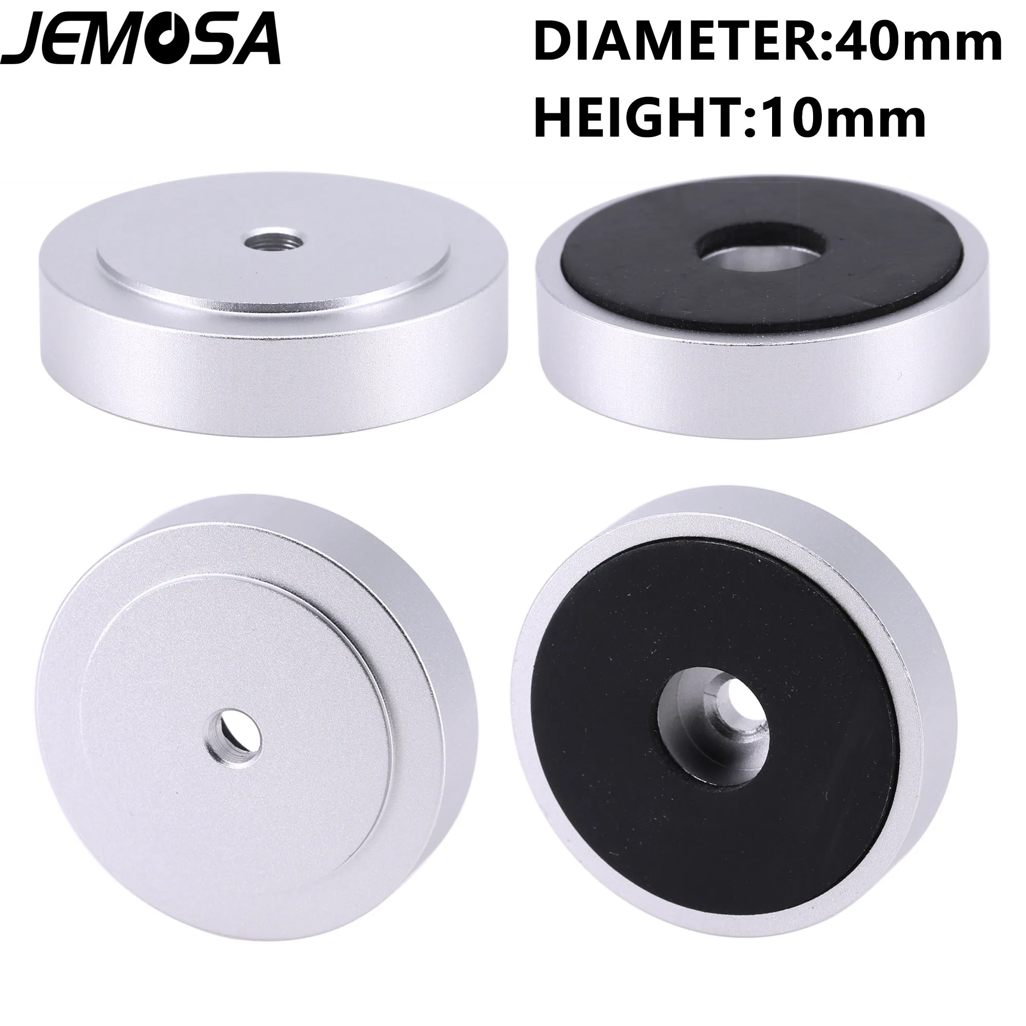 4PCS 40mm *10mm HiFi AMP Speaker Aluminum Isolation Feet Pad Use For Turntable DAC Stereo Audio Speakers Amplifier Feet Pads