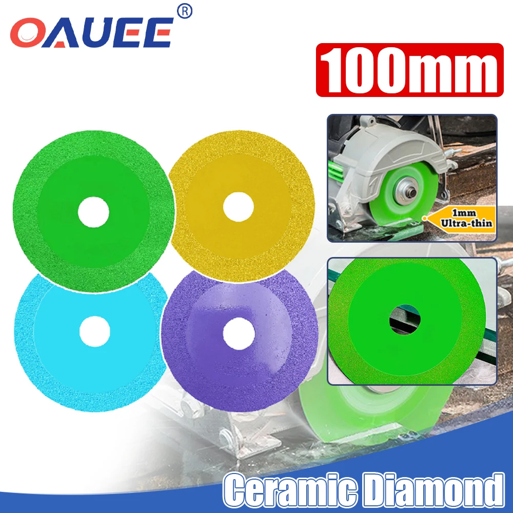 

Oauee 100mm Glass Cutting Disc Ceramic Diamond Saw Blade Tool Disc Circular Glass Cutting Disc Cutting Discs Set For Rotary Tool