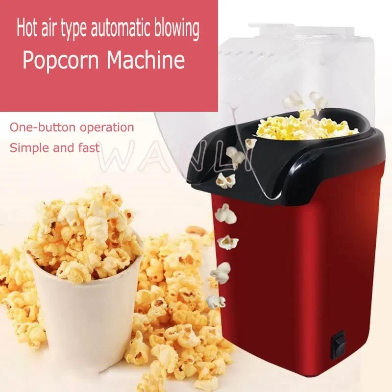 PM-1200 DIY Mini Household Hot Air Oil-free Popcorn Machine Home Kitchen Corn Popcorn Machine Electric Corn Machine