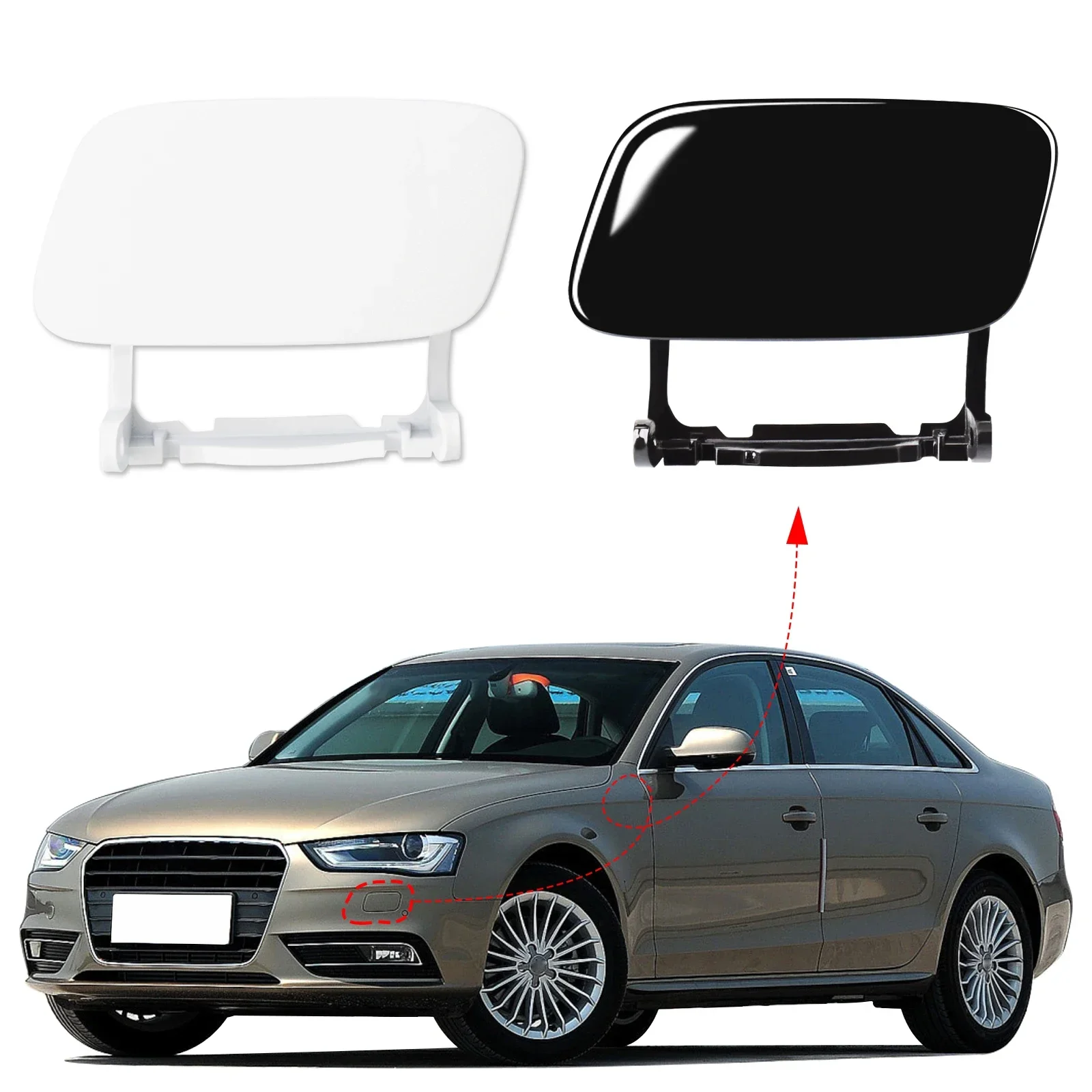 Tapa  cubierta  aranla  faro  parachoques lantero para accesorios Audi A4 2013 2014 2015 2016 8K0955275C 8K0955276C