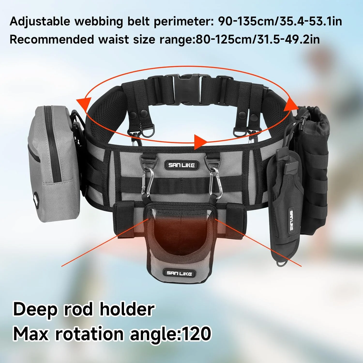 SANLIKE Fishing Belt Rod Holde - Fishing Equipment Bag recensione e prezzo