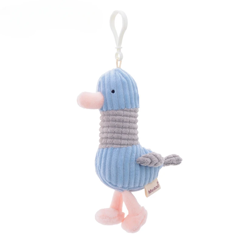 Plush Seagull Doll Cute Keychain Creative Cartoon Stuffed Doll Keychains for Friends Gifts Kawaii Design Keyrings Bag Pendant