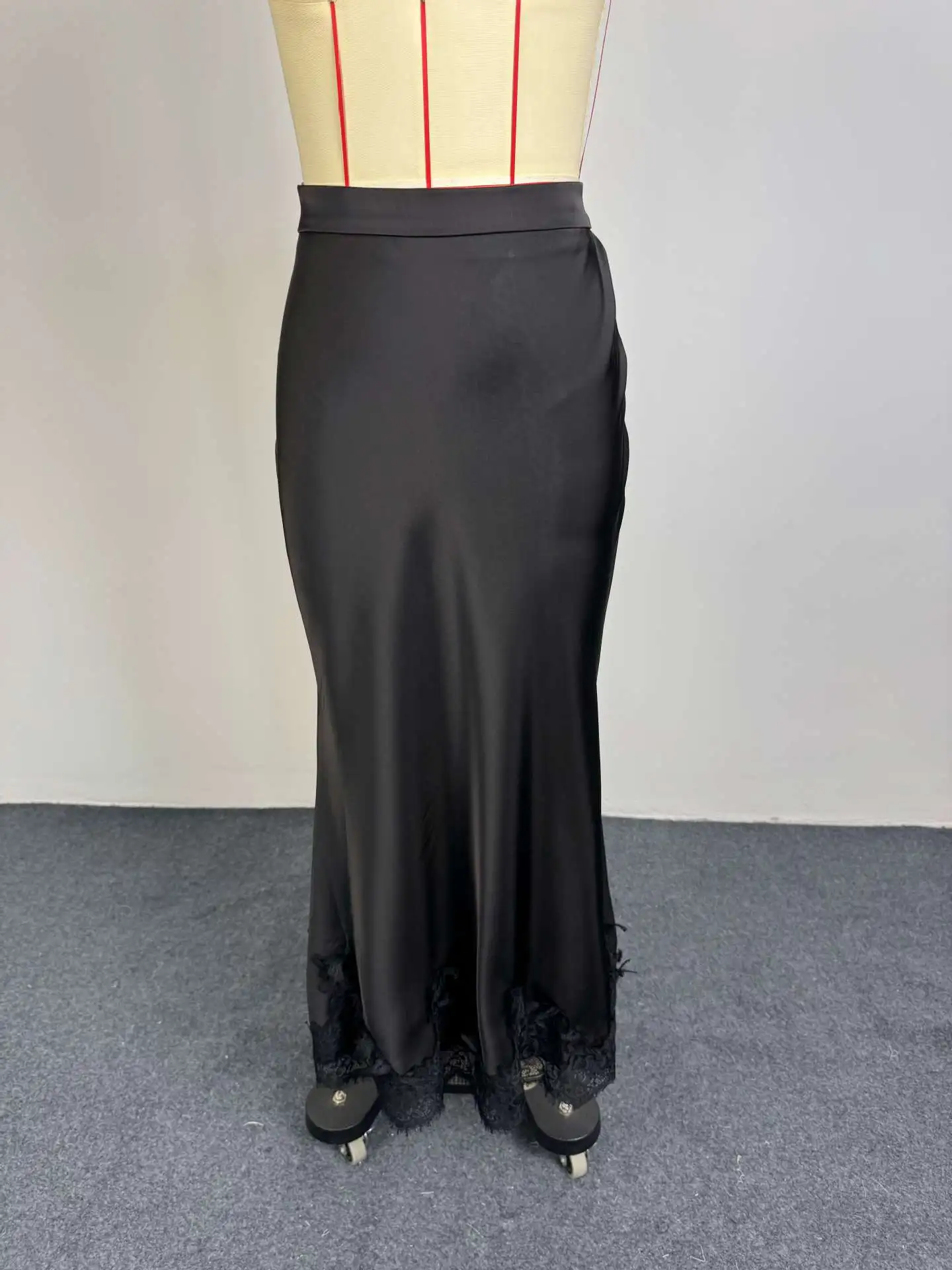 Women Two Piece Sets Skirt Set Turn Down Collar Lace Sexy Full Sleeve Tops Long Skirts High Waist Y2k Streetwear Elegant Work