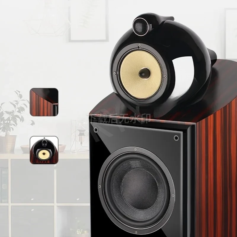 8 Inch Passive Thermal Dissipation Bookshelf HiFi Speaker Professional Stereo Audio Loudspeaker Home Audio Equipment Match