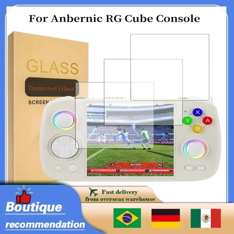 For Anbernic RG Cube Tempered Glass Screen Protector Films RGCube Retro Console Screen Protector Film 9H HD Game Accessories