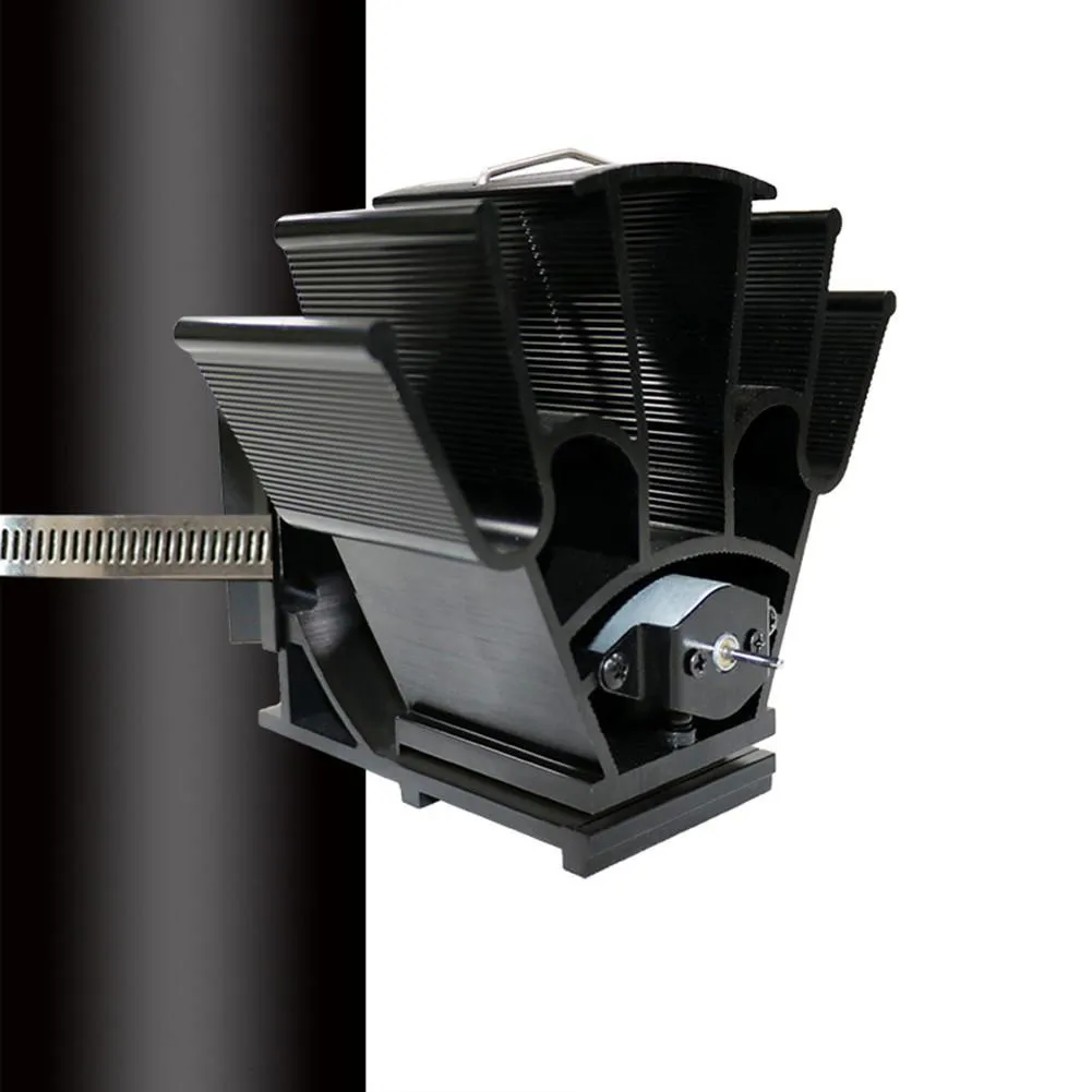 for fireside Fan Fireplace Fan Garden 170*130*170mm 4 for blades Alumina For 5-6 Inch Flue Pipes Overheating Protection