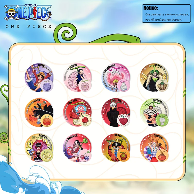 1pc Official ONE PIECE Devil Fruit User Badge Blind Box — includes a secret variant, a collectible decorative display gift.